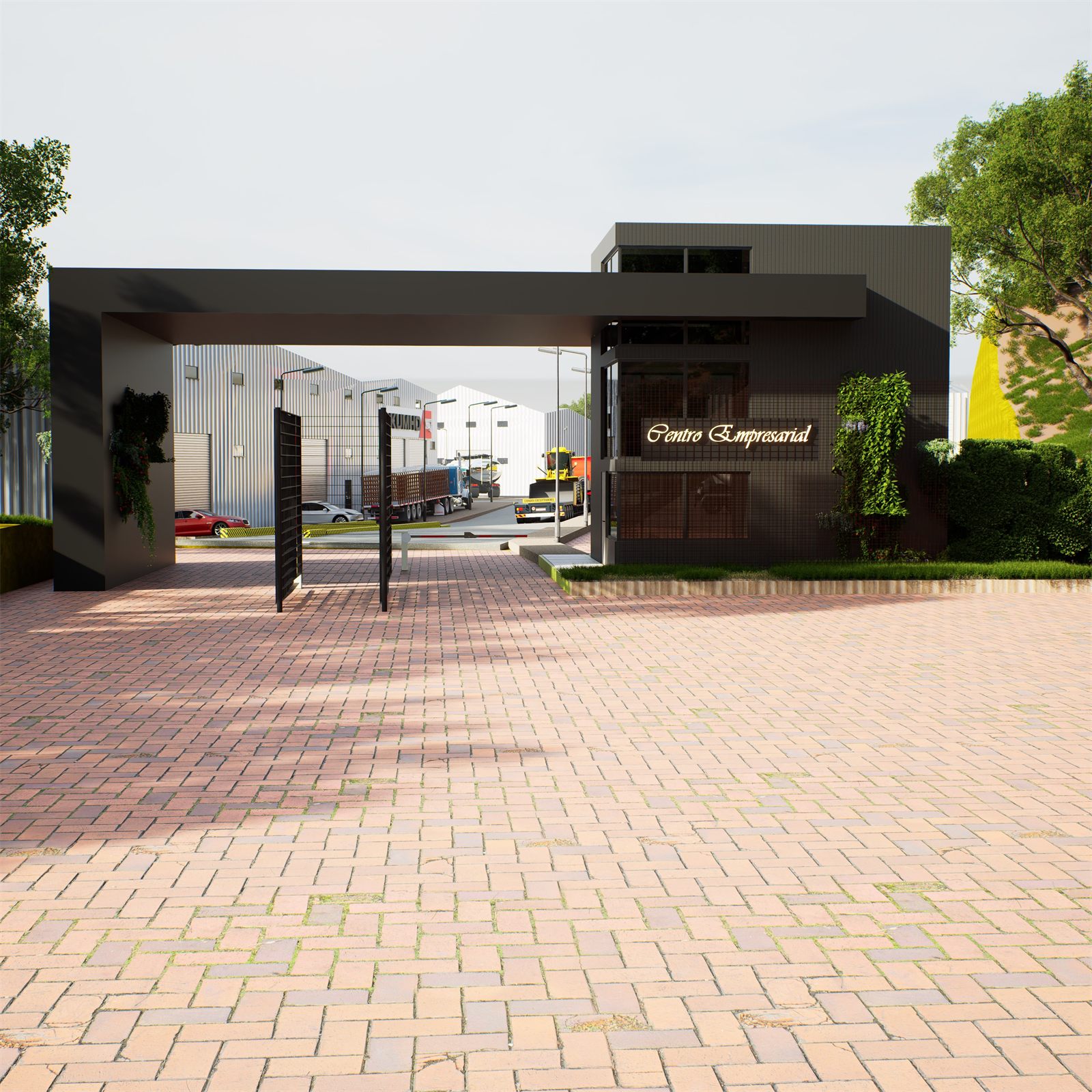 Acceso al centro empresarial